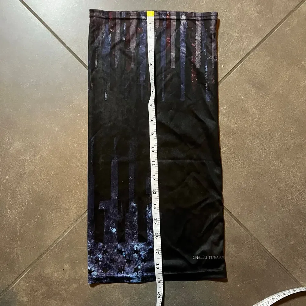 Grunt Style “This We’ll Defend” Neck Gaiter Tactical Black USA Flag OS